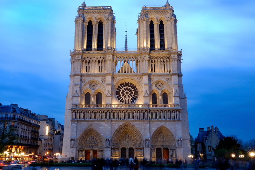 Notre Dame Cathedral in Paris France