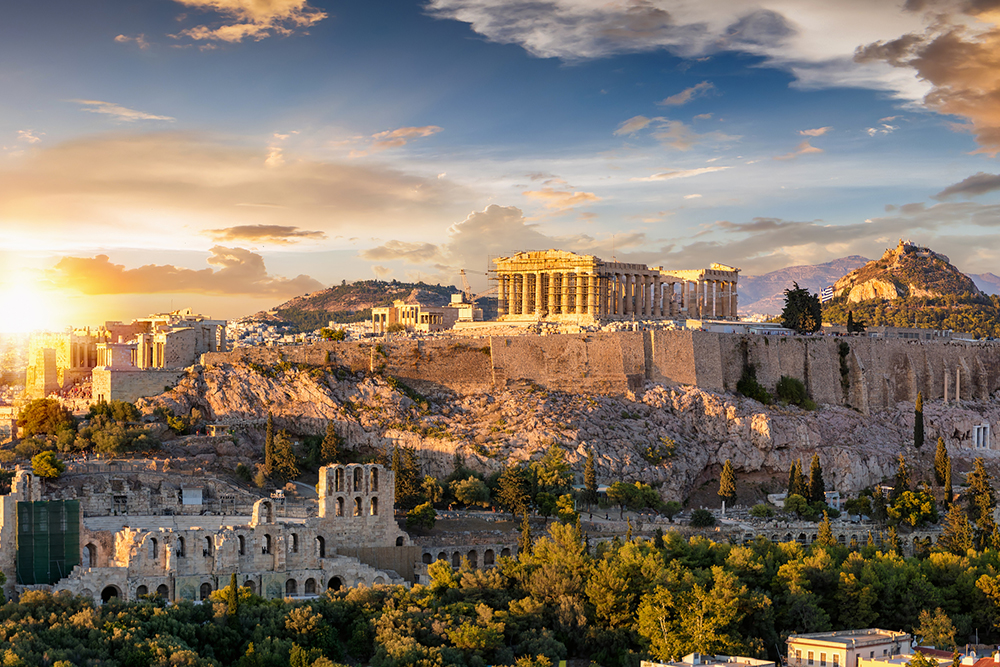 Acropolis in Athens Greece