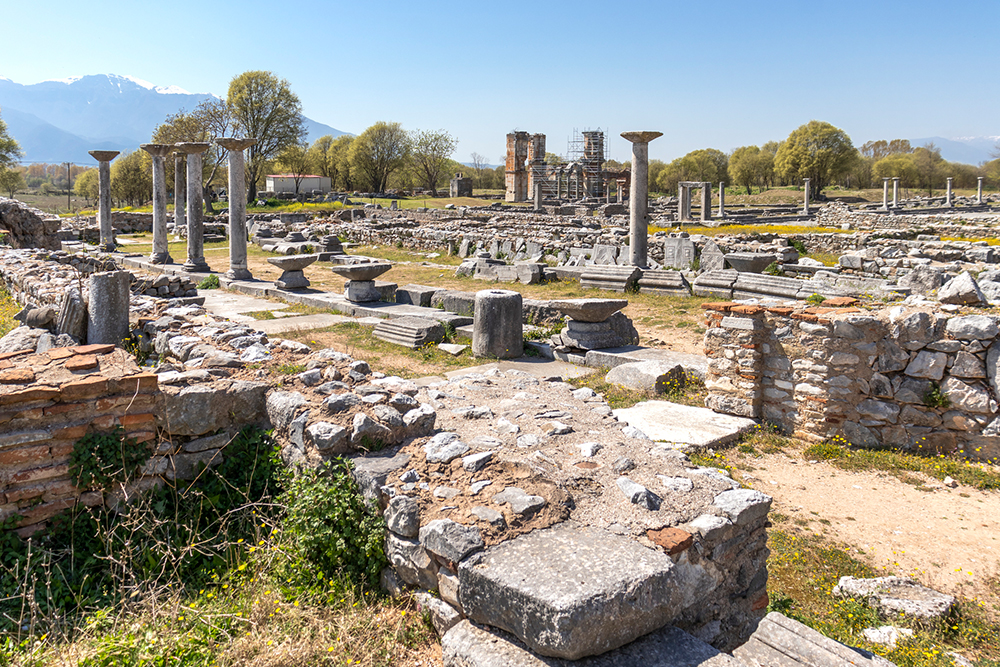 Ruins in Philippi Greece