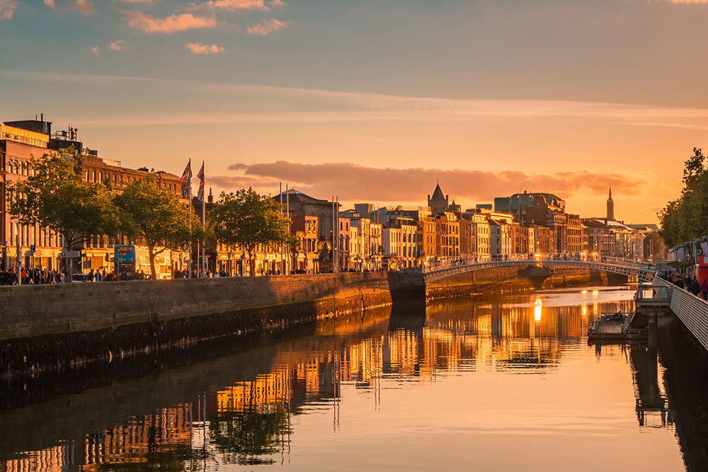 Dublin River Scene