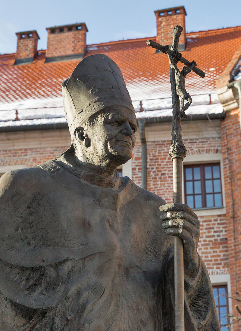 Pope John Paul II Statue in Krakow