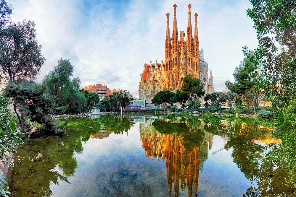 Sagrada Familia in Barcelona Spain