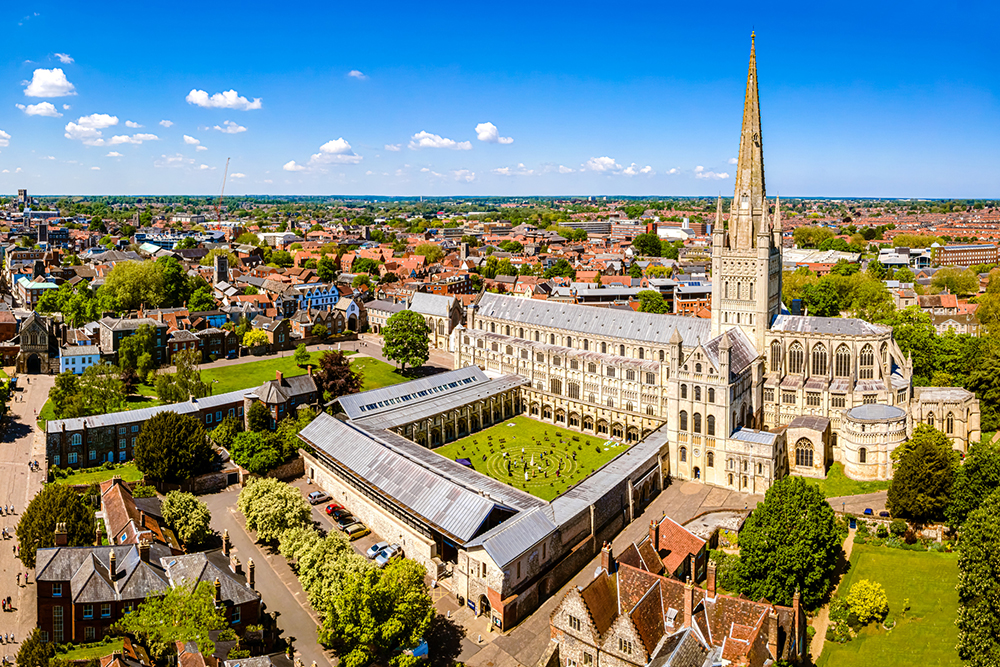 Norwich Cathedral in England