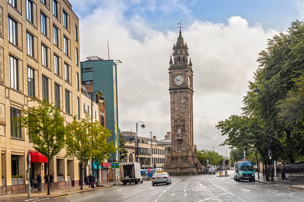 Albert Memorial Clock in Belfast Ireland