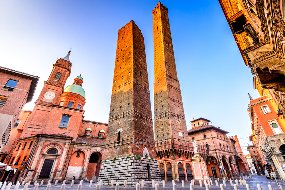 Two Towers in Bologna, Italy