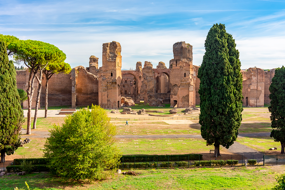 Baths of Carcalla in Rome Italy